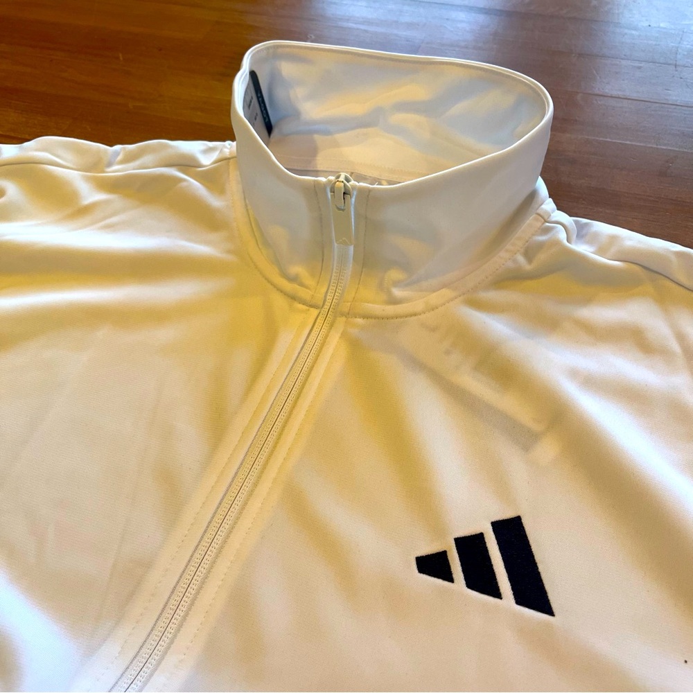 ADIDAS Essentials White 3-Stripes Track Suit - Picture 3 of 12